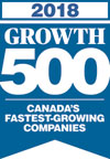 Listed on Growth 500 as Canada's fastest growing companies in 2018