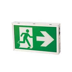 ES2-RM1SC2U-3 Running Man Exit Sign (Steel)