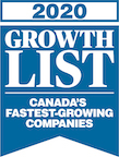 Listed on Growth 500 as Canada's fastest growing companies in 2020