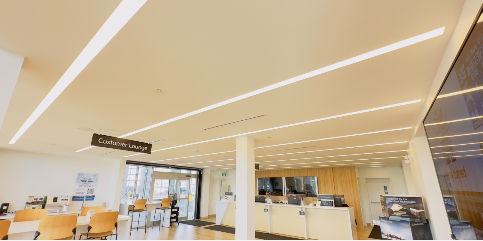 Lighting Solution for Lounge Mayfield KIA