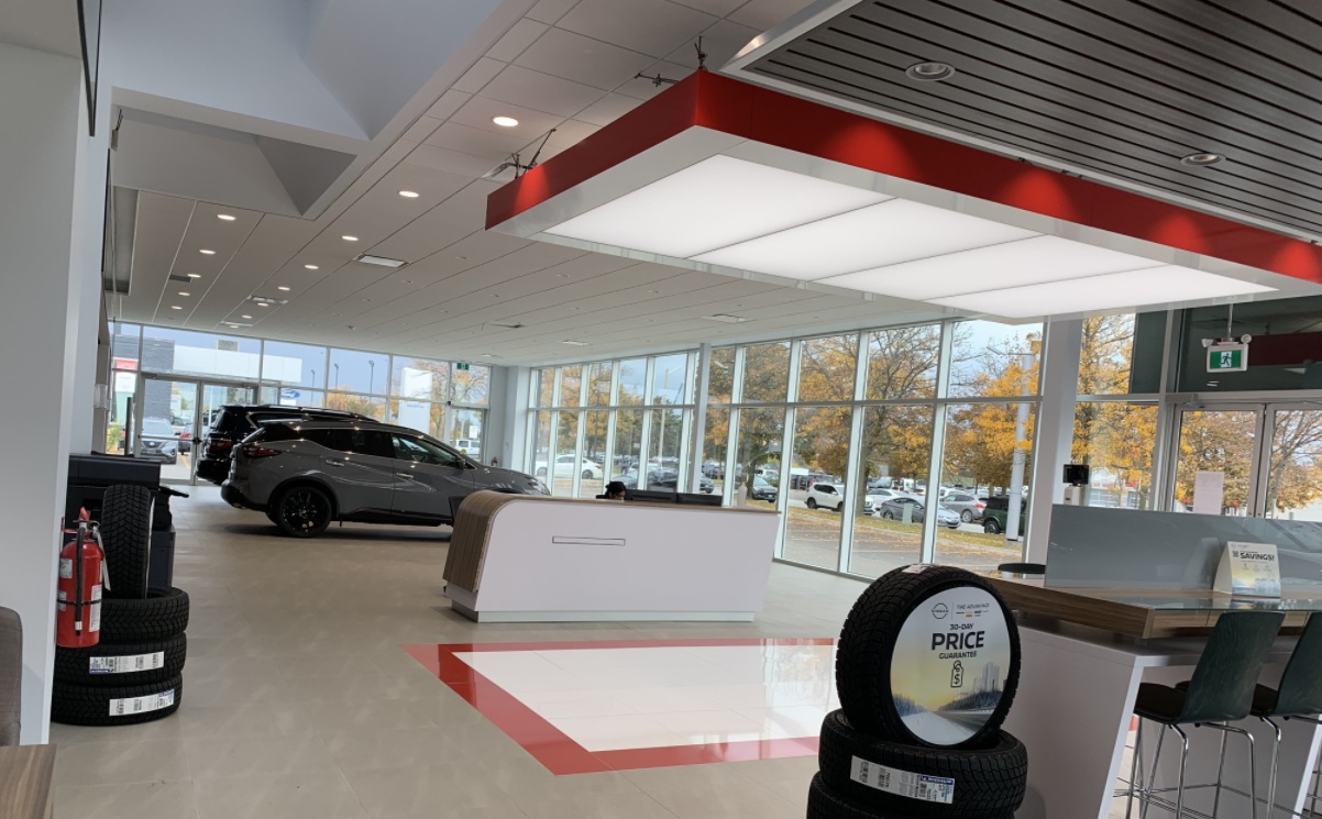 Lighting Solutions for Nissan Showroom in Brampton, ON