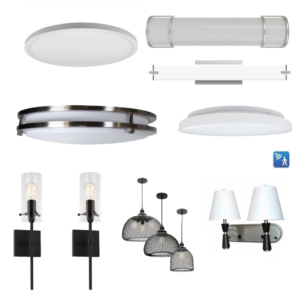 Ceiling & Wall Mounted Interior LED Fixtures