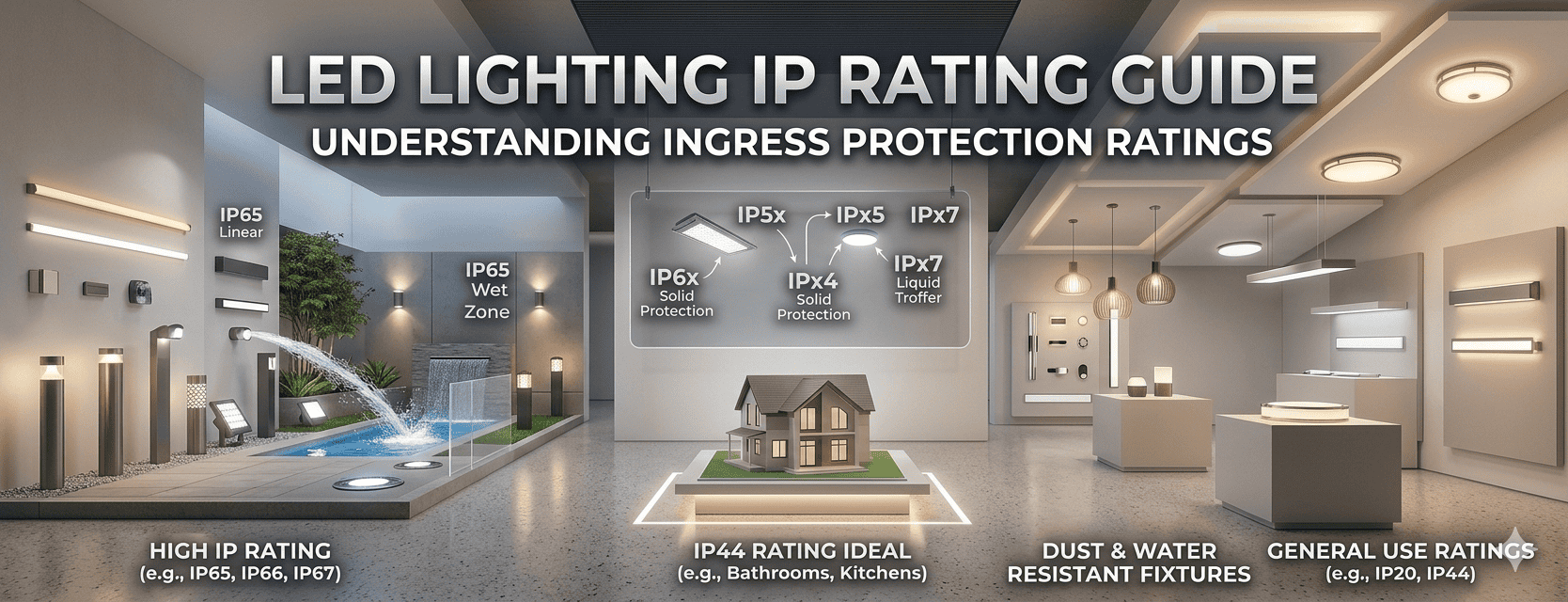 what are ip rating in LED Lighting
