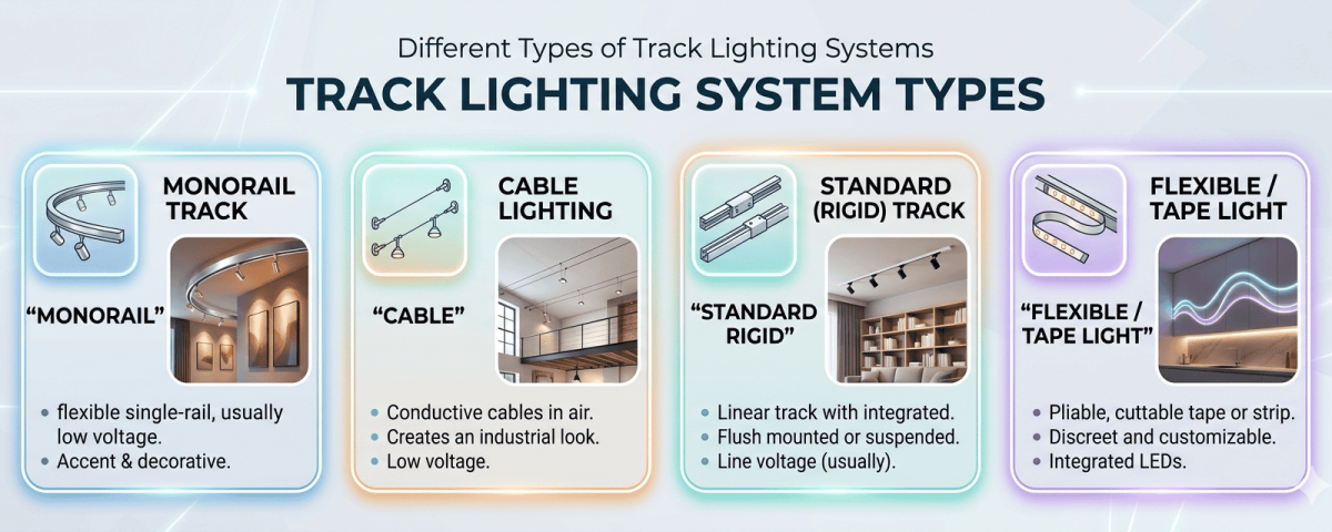 Types of Track Lighting Systems
